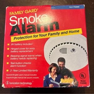 Vintage - 1992‎ - Family Gard Smoke Detector - Model FG888D Unopened Box Sealed